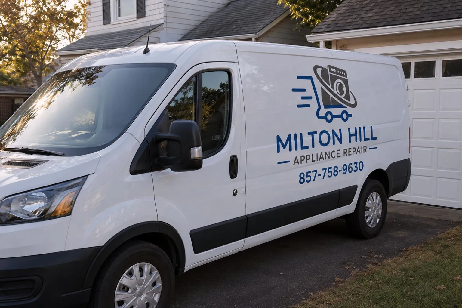 Milton Hill Appliance Repair technician servicing a kitchen appliance in Boston
